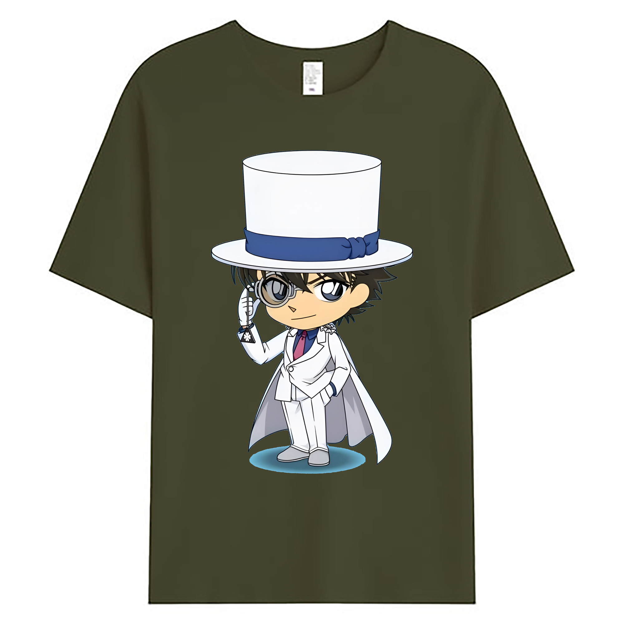 （画像用） 名探偵コナン くろば かいと Detective Conan Kuroba Kaito 綿100％ メンズ半袖Tシャツ｜肌触りやわらか＆通気性